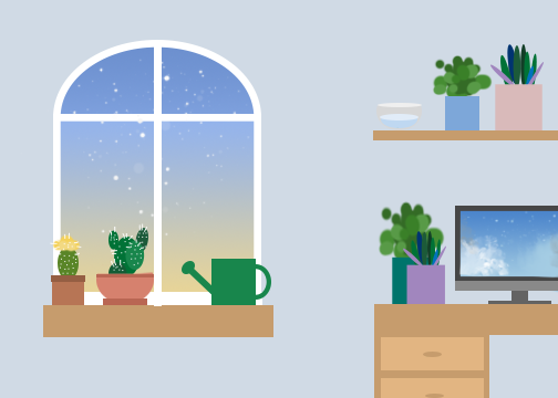 How not kill your houseplant graphic (png file) - Tracy Wang
